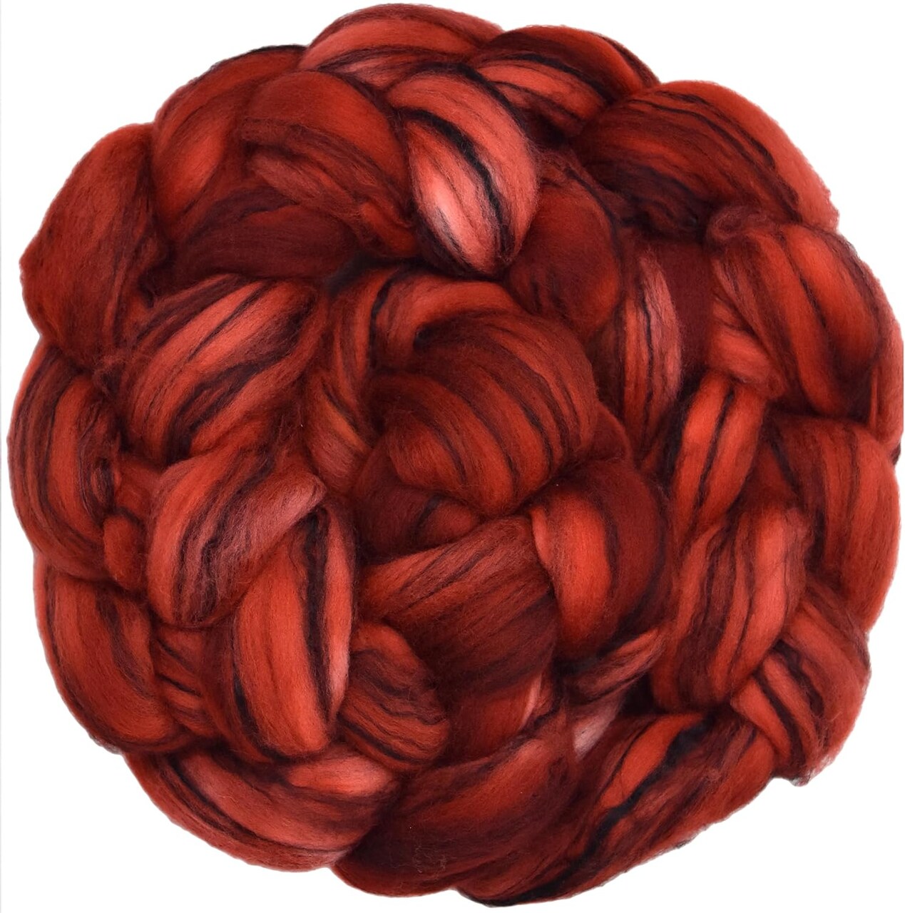 Hand Dyed Merino Wool Roving Blended with Tencel: Gorgeous tonal colorways for easy needle felting, hand spinning or weaving. Choose 1oz or 4oz
